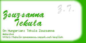 zsuzsanna tekula business card